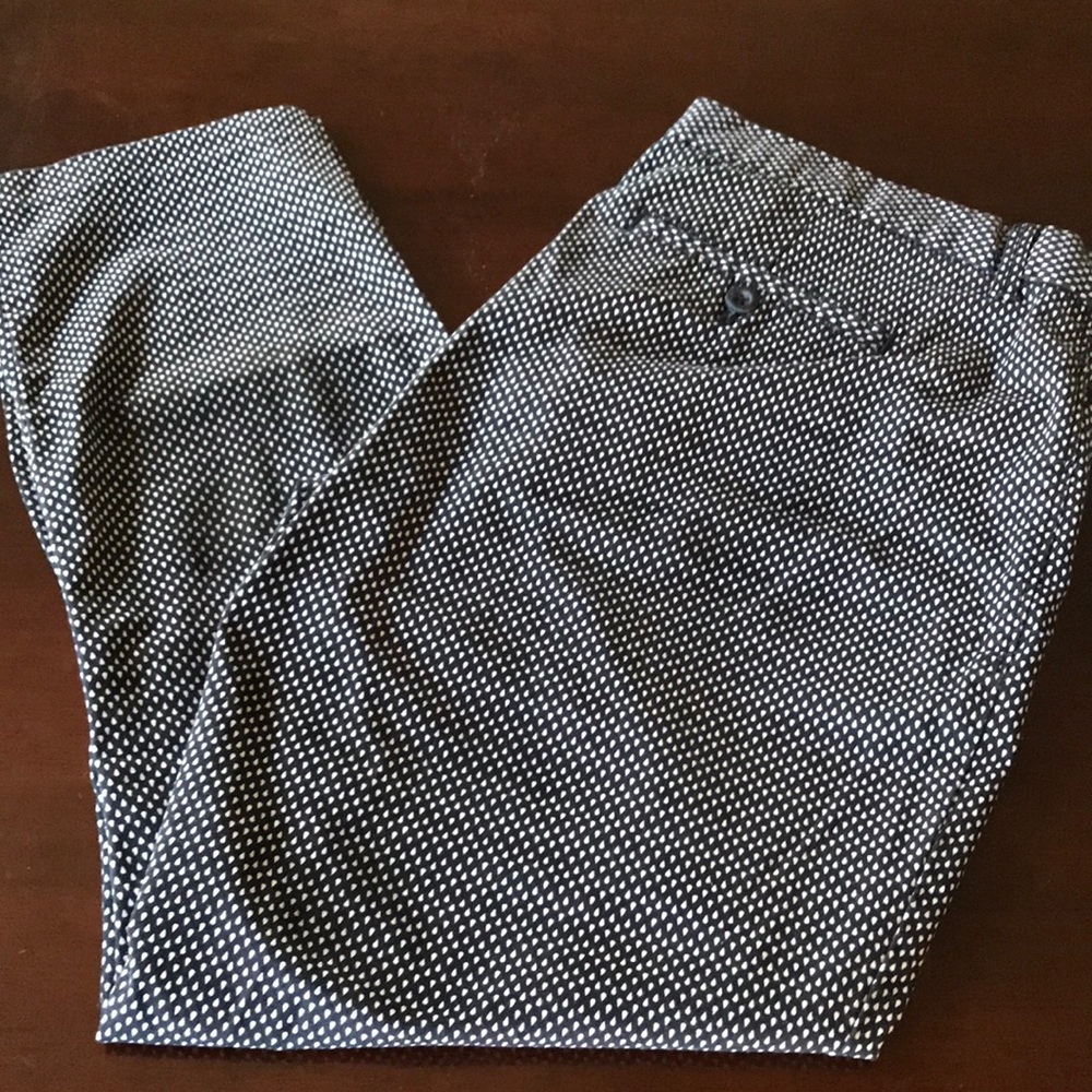 Teardrop print chino capris